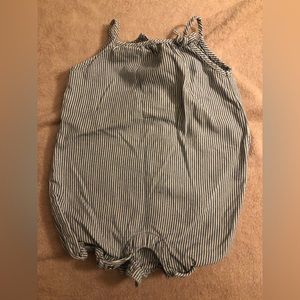 Baby Gap 6-12 month Striped Blue Romper; smoke and pet free home, *like new*